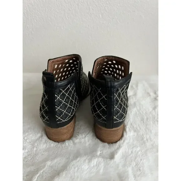 Jeffrey Campbell Taggart Bootie Boots Cage Leather Size 7 - Picture 5 of 13